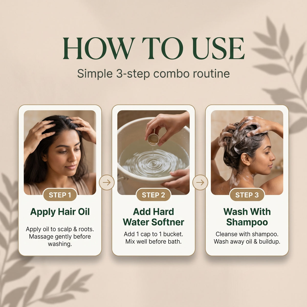 Nivkara Three Steps For Nourish & Healthy Hair