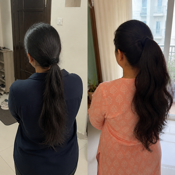 Angle 1 camera confidence - imperfect camera-roll ponytail comparison