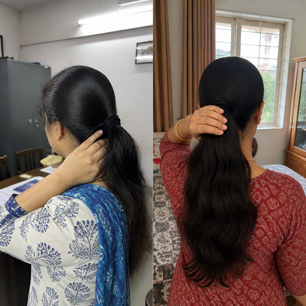 Angle 3 hair tie - staff room vs home comparison
