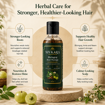 Nivkara 19-Herb Bhringraj Ayurvedic Hair Oil