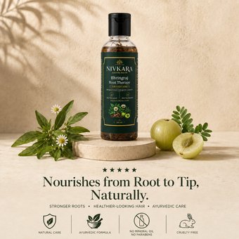 Nivkara 19-Herb Bhringraj Ayurvedic Hair Oil