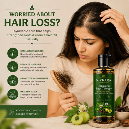 Herbal Bhringraj Ayurvedic Hair Oil For Hair Loss & Dandruff Hair Oil