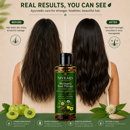 Herbal Bhringraj Ayurvedic Hair Oil For Hair Loss & Dandruff Hair Oil