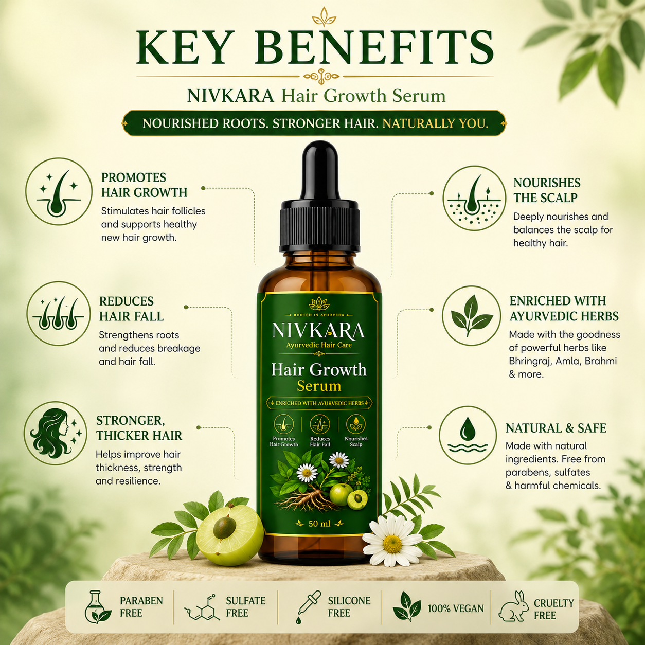 Hair Growth Serum (Redensyl/plant-based)