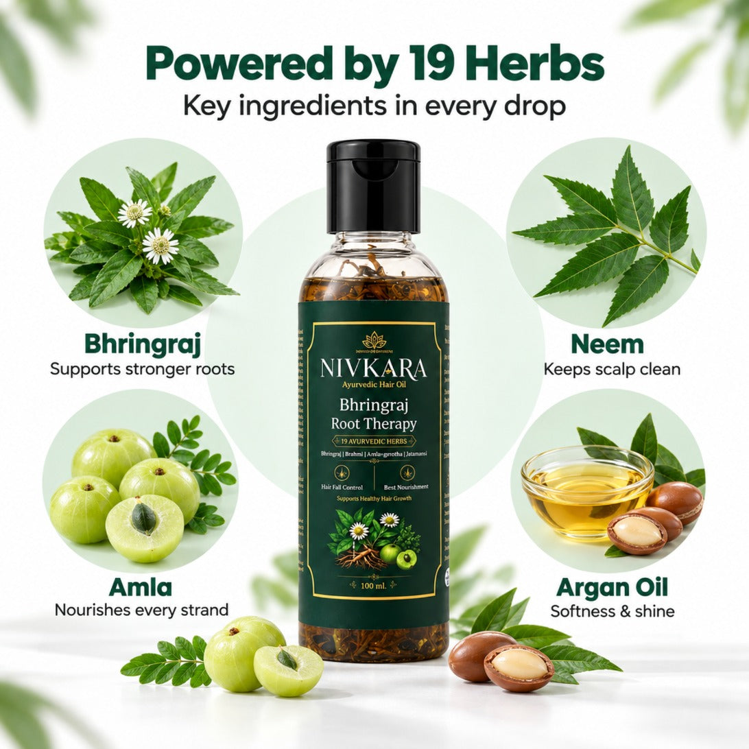 Key ingredients: Bhringraj, Amla, Neem, Argan Oil