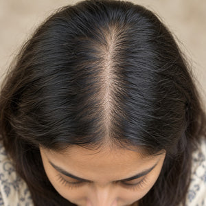 Thin hair & wide parting